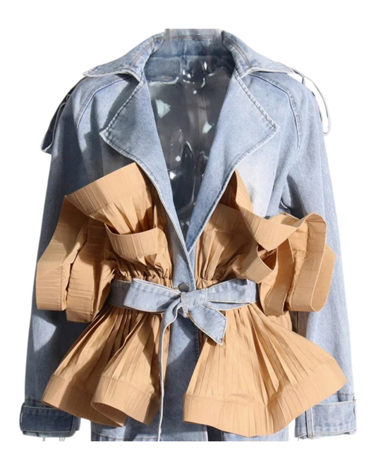 Rhianna Ruffle Denim Jacket